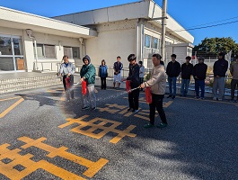 消火器を持っての実践