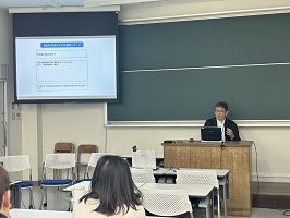 滋賀大学就職支援室の入江直樹先生の講演