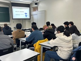 勉強会に参加した留学生の様子