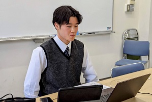 DS学部生の西山さん